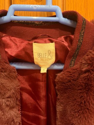 Chaqueta pelo borgoña