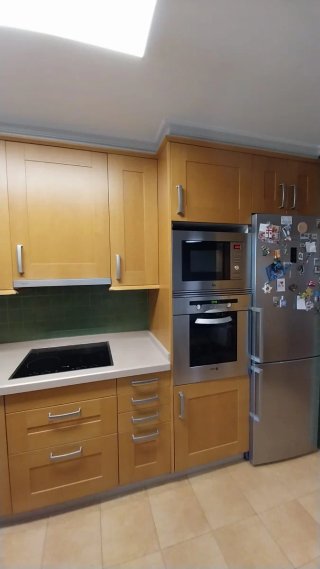 Conjunto Muebles Cocina Madera y Metal