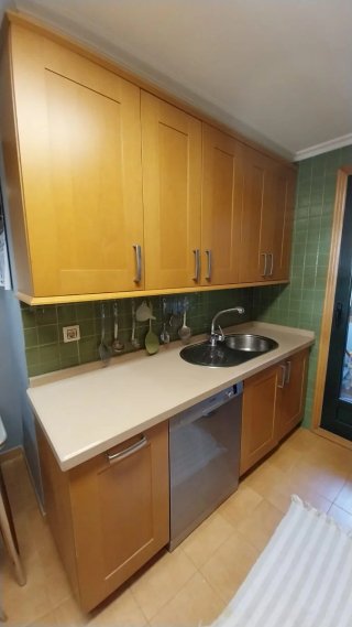 Conjunto Muebles Cocina Madera y Metal