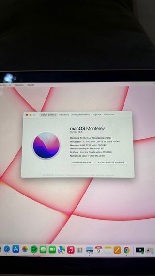 MacBook Air Retina 13” 2020 Dorado