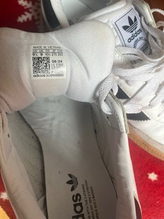 Zapatillas Adidas Samba Originales Blancas/Negras