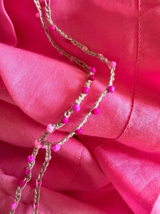 Collana estiva lunga donna regolabile