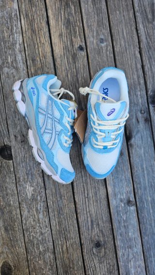 Asics Gel NYC Scarpe da Ginnastica Blu/Bianche