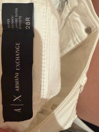 Vaqueros blancos Armani Exchange