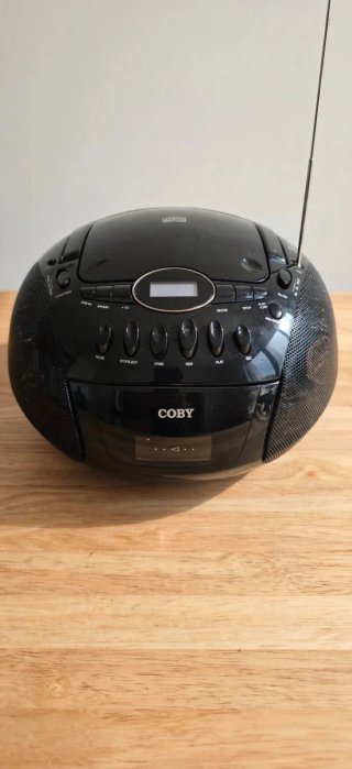 Radio Coby Negra Portátil CD