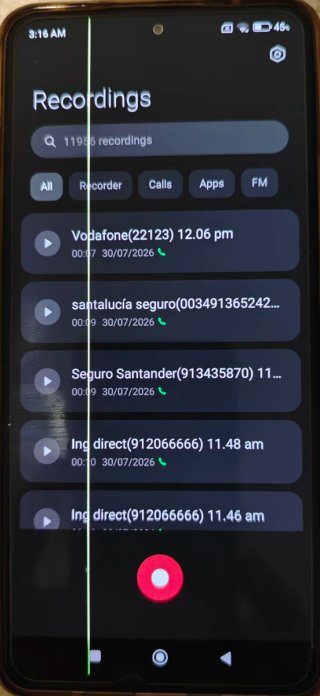 Xiaomi POCO F3 con registrazione automatica delle chiamate