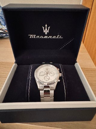 Reloj Maserati Competizione Plata/Blanco