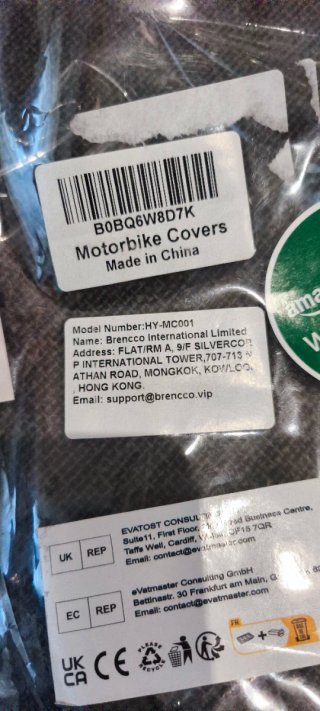 Funda para moto negra