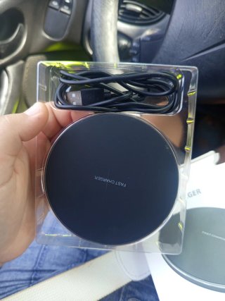 Cargador Inalámbrico Rápido Negro