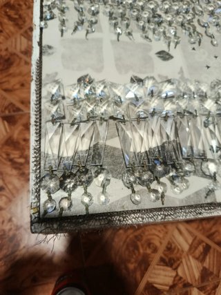 Lágrimas cristal lámpara antigua techo