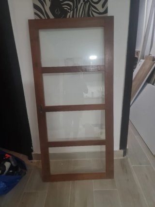 2 Puertas Vintage Madera y Cristal
