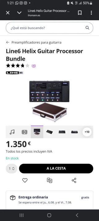 Pedalera Multiefectos Line6 Helix Floor
