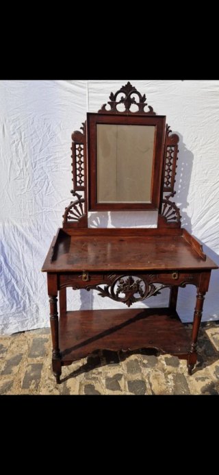 Aparador Cómoda Madera con Espejo
