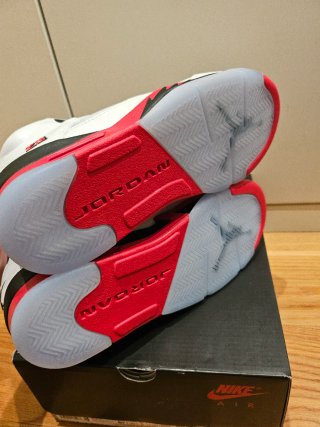 Nike Air Jordan 5 Retro fire red Taglia 38