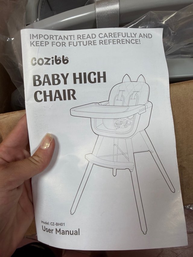Silla alta bebé CoziBB 4 en 1
