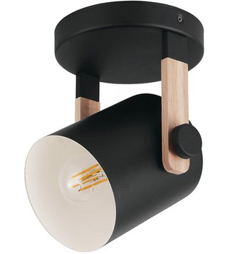 Applique da parete Eglo Hornwood in acciaio e legno
