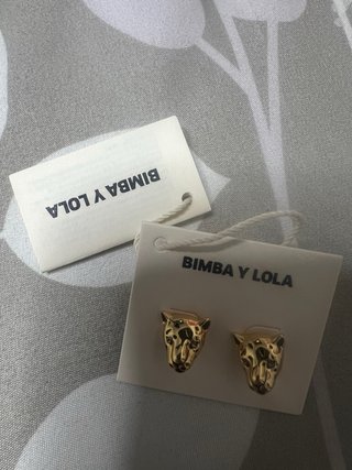 Pendientes Bimba y Lola Leopardo Dorados