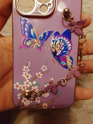 Funda iPhone 14 Pro Mariposas y Flores