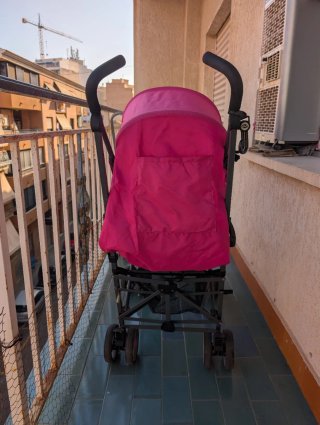Carrito Salva Baby rosa usado