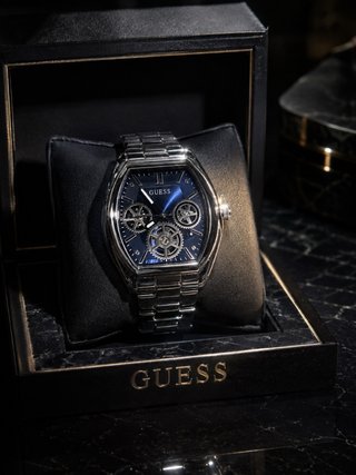 Reloj Guess Original Azul y Plateado