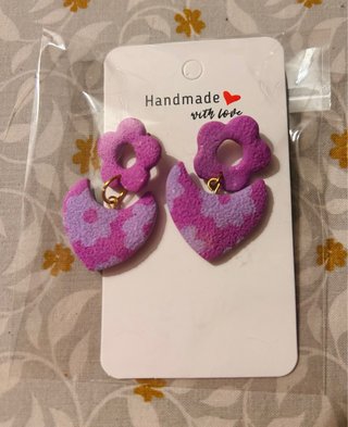 Pack Pendientes Arcilla Polimérica Hechos a Mano.