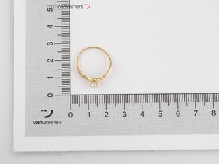 anillo oro 18k con piedra con circonita