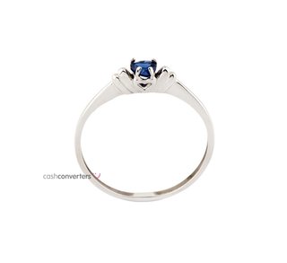 anillo oro 18k con piedra con circonita
