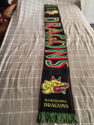 Bufanda Barcelona Dragons NFL Europa Vintage