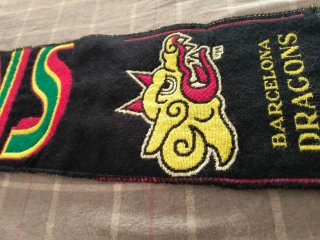Bufanda Barcelona Dragons NFL Europa Vintage