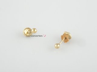 pendientes oro 18k