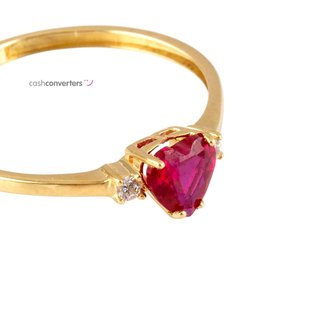 anillo oro 18k con piedra