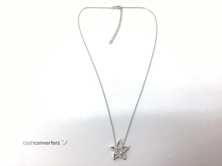 cadena plata 925mm con piedra con circonita 19 2.5cm