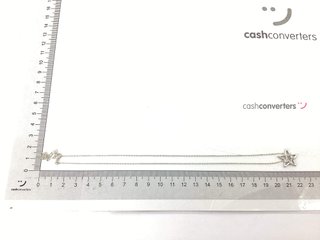 cadena plata 925mm con piedra con circonita 19 2.5cm