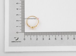 anillo oro 18k con piedra con circonita