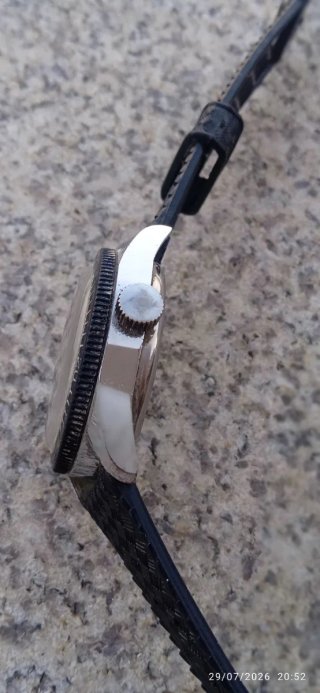 Reloj suizo vintage Lucerne Swiss Diver 5 ATM