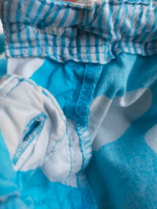 Mini Short Boxer Pijama Corazones Azul Cielo Oysho