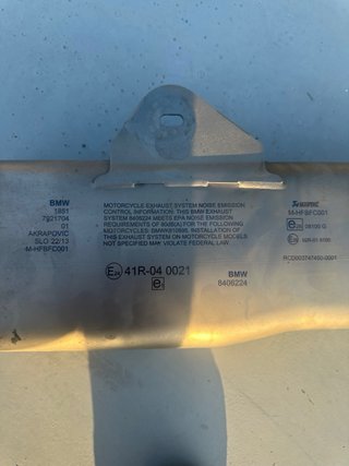 Silenciador Akrapovic BMW F 850 GS