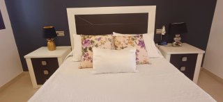 Dormitorio Matrimonio Blanco y Gris antracita