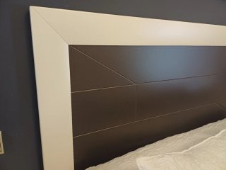 Dormitorio Matrimonio Blanco y Gris antracita