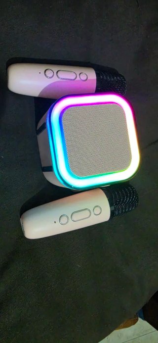 Karaoke Portátil con Micrófonos