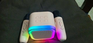 Karaoke Portátil con Micrófonos