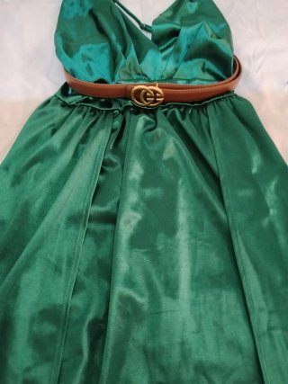 Vestido largo verde talla s-m