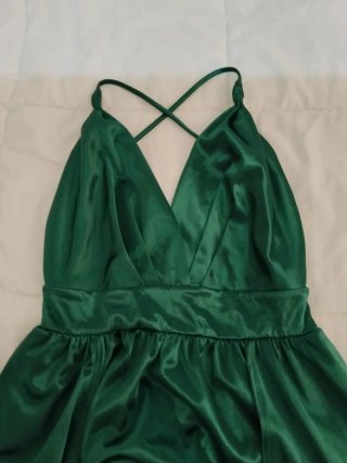 Vestido largo verde talla s-m