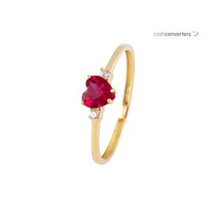 anillo oro 18k con piedra