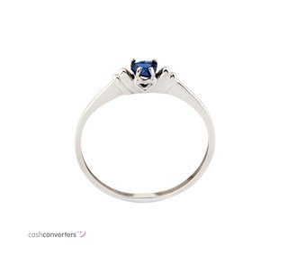 anillo oro 18k con piedra con circonita