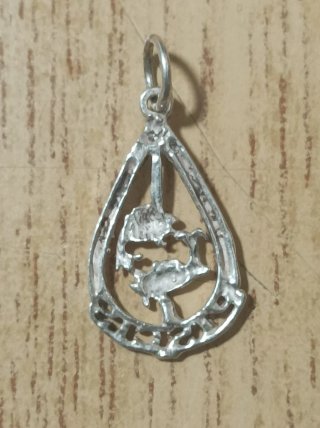 Medalla Antigua Plata Horóscopo