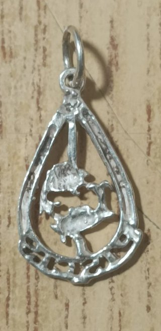 Medalla Antigua Plata Horóscopo