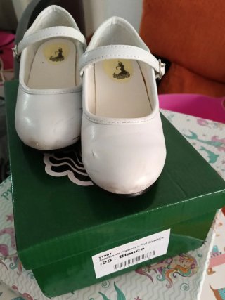 Zapatos Flamenca Niña Blancos