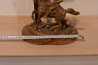 Lámpara Vintage Bronce Jinete Árbol