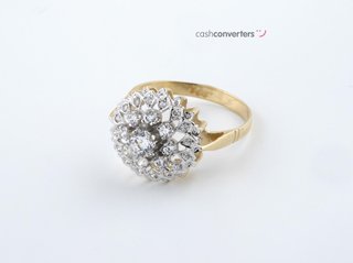 anillo oro 18k con piedra con circonita